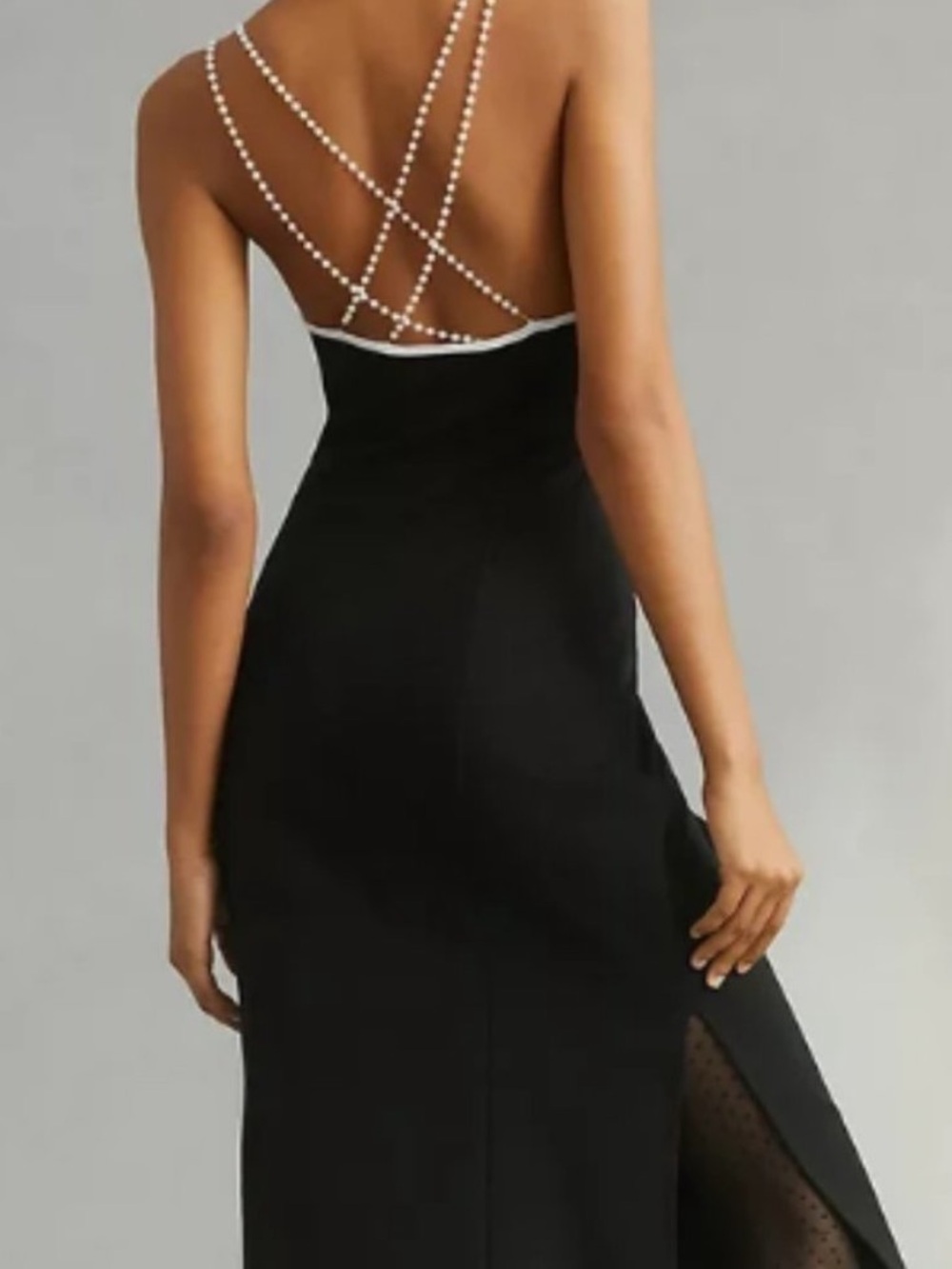 NWT Anthropologie Pearl Strap Midi Dress - Picture 2 of 5